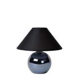 Oprawa stołowa Luc Faro Ceram. H. 21 cm Pearl czarna 14553 | 81 | 30