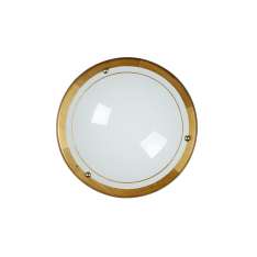 Plafon Luc iera 1 xe27 | 75W R30 cm Opal Glass Wood 07104 | 30 | 70