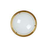 Plafon Luc iera 1 xe27 | 75W R30 cm Opal Glass Wood 07104 | 30 | 70