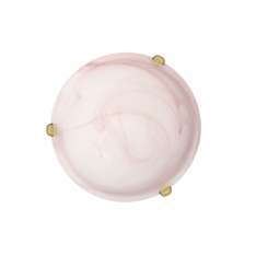 Plafon Luc iera D30 cm Alabaster Glass E27 | 75W Pink 07113 | 30 | 66