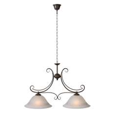 Oprawa wisząca Luc Calabre 2 xe27 Alabaster Glass | brązowa 34351 | 02 | 97