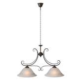 Oprawa wisząca Luc Calabre 2 xe27 Alabaster Glass | brązowa 34351 | 02 | 97