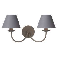 Kinkiet Luc Campagne 2 xe14 (abażur 61009 | 16 | 36) Taup 31233 | 02 | 41