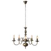 Oprawa wisząca Luc Barrocco 5 xe14 D60 H120 cm Ant Brass 78362 | 05 | 03