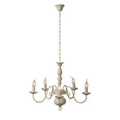 Oprawa wisząca Luc Barrocco 5 xe14 D60 H120 cm Ant biała 78362 | 05 | 21