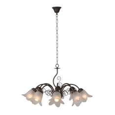 Oprawa wisząca Luc Luberon 8 xe14 D65 cm satyna Glass | Rus 78360 | 08 | 97