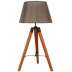 Lampa biurkowa Lugano 1 x 60W E27 brązowy + abażur o tym samym indeksie 41 - 31211