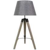 Lampa biurkowa Lugano 1 x 60W E27 szary + abażur o tym samym indeksie 41 - 31150