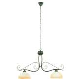 Lampa wisząca Fiona II patyna - klosz kremowy 382