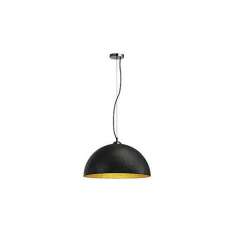 Lampa wisząca Forchini | Pd - 1, okrągła | czarny | złoty | E27, Max. 40W