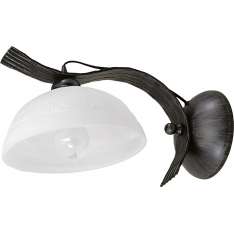 Klosz Lira i kinkiet czarna - biały 408