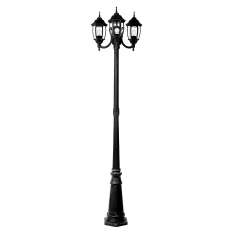 Słupek ogrodowy Luc Outdoor Lighting H180 cm 3 xe27 | 60W Black 11835 | 03 | 30