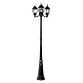 Słupek ogrodowy Luc Outdoor Lighting H180 cm 3 xe27 | 60W Black 11835 | 03 | 30