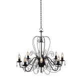 Oprawa wisząca Luc Ravenna 8 xe14 brązowa 78307 | 08 | 97