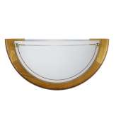 Kinkiet Luc 1 xe27 | 60W Opal Glass Wood 07204 | 01 | 70