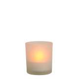 Luc LED Candle Round D7,5 cm H8 cm Satin Glass 14500 | 01 | 67