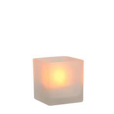 Luc LED Candle Square D7,5 cm H8 cm Satin Glass 14501 | 01 | 67