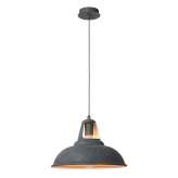 Lampa wisząca Luc Markit E27 D35 H22 cm Zinc 30396 | 35 | 36