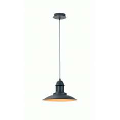 Lampa wisząca Luc Tella E27 D30 H17 cm Grey 30398 | 30 | 36