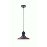 Lampa wisząca Luc Tella E27 D30 H17 cm Grey 30398 | 30 | 36
