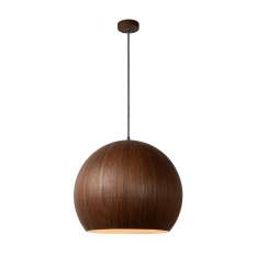 Lampa wisząca Luc Bolstar E27 D50 H46 cm Dark Wood 30496 | 50 | 70