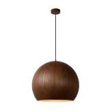 Lampa wisząca Luc Bolstar E27 D50 H46 cm Dark Wood 30496 | 50 | 70