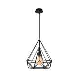 Lampa wisząca Luc Ricky E27 D37 H40 cm Black 06496 | 37 | 30