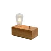 Lampa stołowa Luc Edison E27 | 4 W L20 B10 H19 cm Wood 08516 | 04 | 72