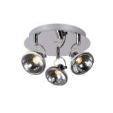 Lampa sufitowa Luc Delis LED 3 x 3 W 3000 K Ø22 H14 cm Chro 17941 | 09 | 11