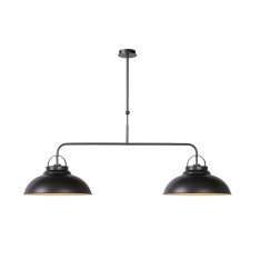 Lampa wisząca Luc Hamois L124 Ø40 cm 2 xe27 Iron Gre 31348 | 02 | 15