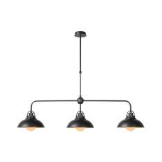Lampa wisząca Luc Hamois L121 Ø26 cm 3 xe27 Iron Gre 31348 | 03 | 15