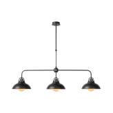 Lampa wisząca Luc Hamois L121 Ø26 cm 3 xe27 Iron Gre 31348 | 03 | 15