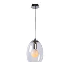 Lampa wisząca Luc Nora E27 D18,5 cm chrome | Clear G 31485 | 01 | 11