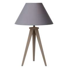 Lampa stołowa Luc Jolli E27 D32 H63 cm Taupe | Sha 42502 | 81 | 41