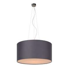 Lampa wisząca Luc Coral Cotton E27 D60 | H30 Grey 61452 | 60 | 36