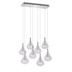 Lampa wisząca Luc Tears 8 xg4 transp Glass | Satin 70434 | 28 | 12
