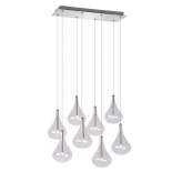 Lampa wisząca Luc Tears 8 xg4 transp Glass | Satin 70434 | 28 | 12