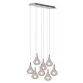 Lampa wisząca Luc Tears 8 xg4 Satin Glass | Satin Chr 70434 | 28 | 67