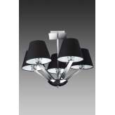 Lampa wisząca Orlando 5 czarna satyna 5103 | 5A | Nm 5 xe27 40W