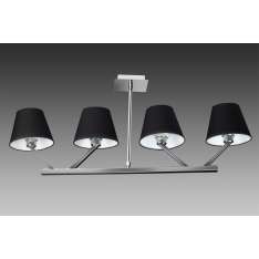 Lampa wisząca Orlando 4 czarna satyna 5103 | 4A | Nm 4 xe27 40W