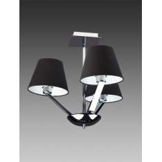 Lampa wisząca Orlando 3 czarna satyna 5103 | 3A | Nm 3 xe27 40W