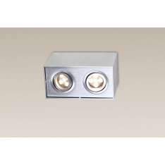 Plafon Basic Square II C0090 1 x GU10 aluminium