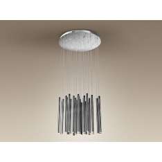 Lampa wisząca Organic chrom P0175 33 x LED chrom