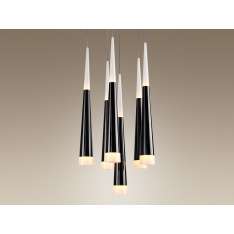 Lampa wisząca Oslo 6 P0197 12 x LED czarny
