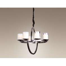 Lampa wisząca Richmond P0166 8 xe14 czarny oraz złoty