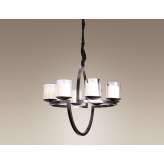 Lampa wisząca Richmond P0166 8 xe14 czarny oraz złoty