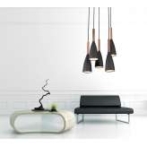 Lampa wisząca Soft P0148 5 xe27 czarny