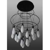 Lampa wisząca Solar P0158 1 x LED czarny