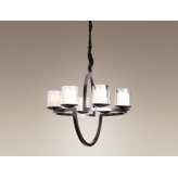 Lampa wisząca Richmond P0165 6 xe14 czarny oraz złoty