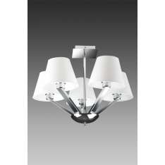 Lampa wisząca Orlando 5 biała chrom 5103 | 5A Wh | Cr 5 xe27 40W